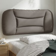 Vidaxl hoofdbordkussen hvar 80 cm stof taupe