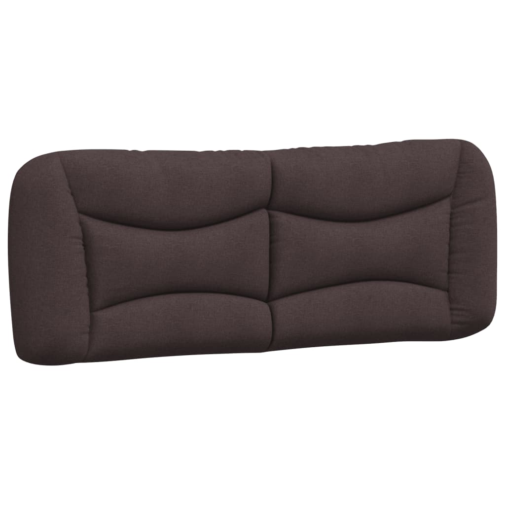 Vidaxl hoofdbordkussen hvar 120 cm stof donkerbruin