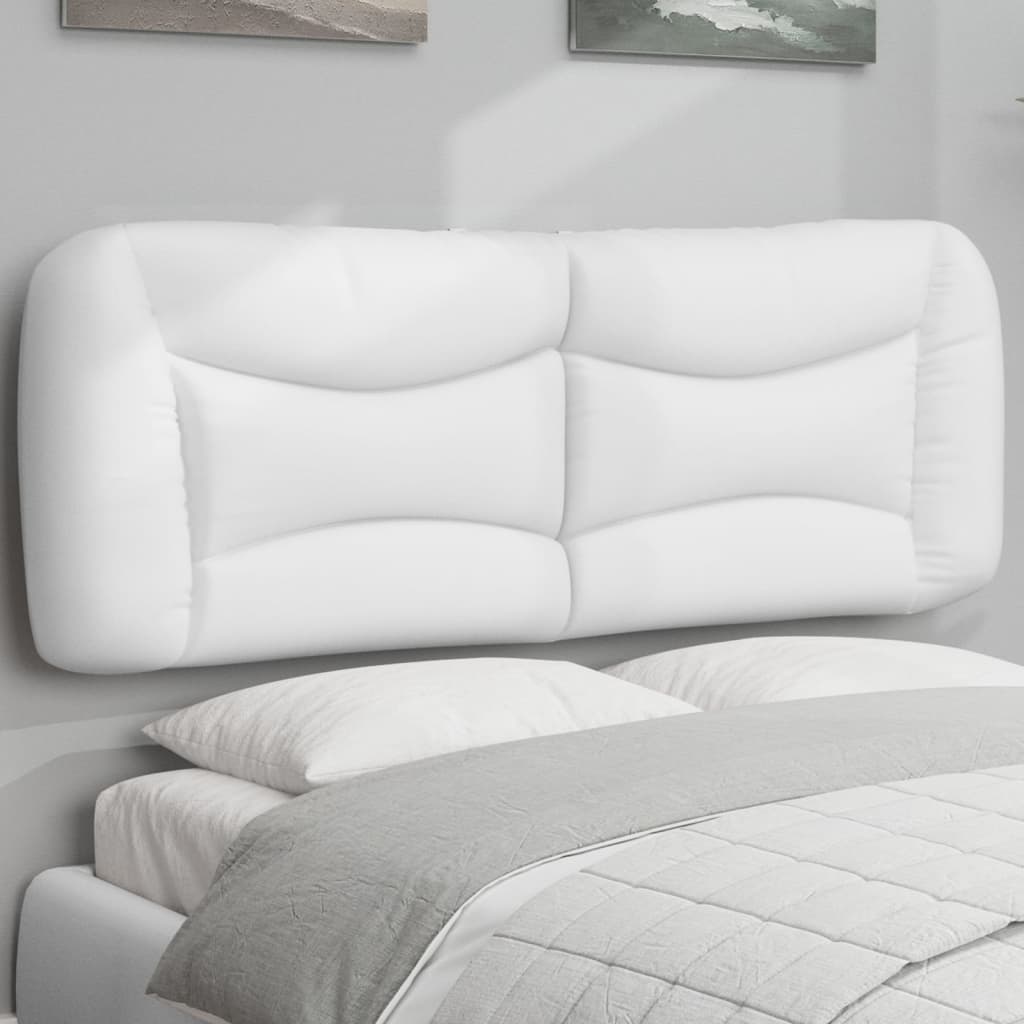 Vidaxl hoofdbordkussen hvar 120 cm kunstleer wit