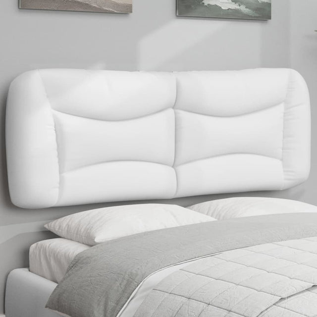 Vidaxl hoofdbordkussen hvar 120 cm kunstleer wit