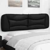 Vidaxl hoofdbordkussen zwart 180 cm kunstleer