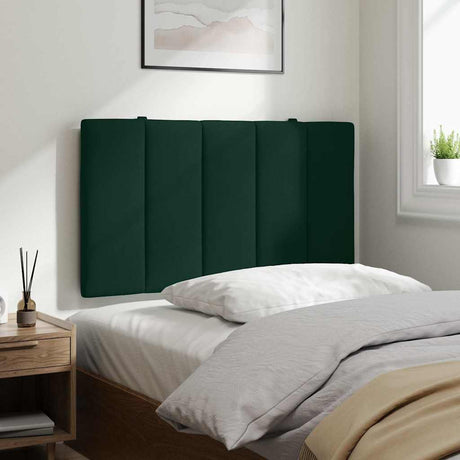 Vidaxl hoofdbordkussen hanko 90 cm fluweel donkergroen