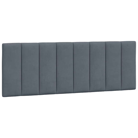 Vidaxl hoofdbordkussen hanko 120 cm fluweel donkergrijs