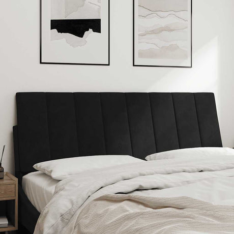 Vidaxl hoofdbordkussen hanko 140 cm fluweel zwart