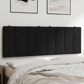 Vidaxl hoofdbordkussen hanko 140 cm fluweel zwart