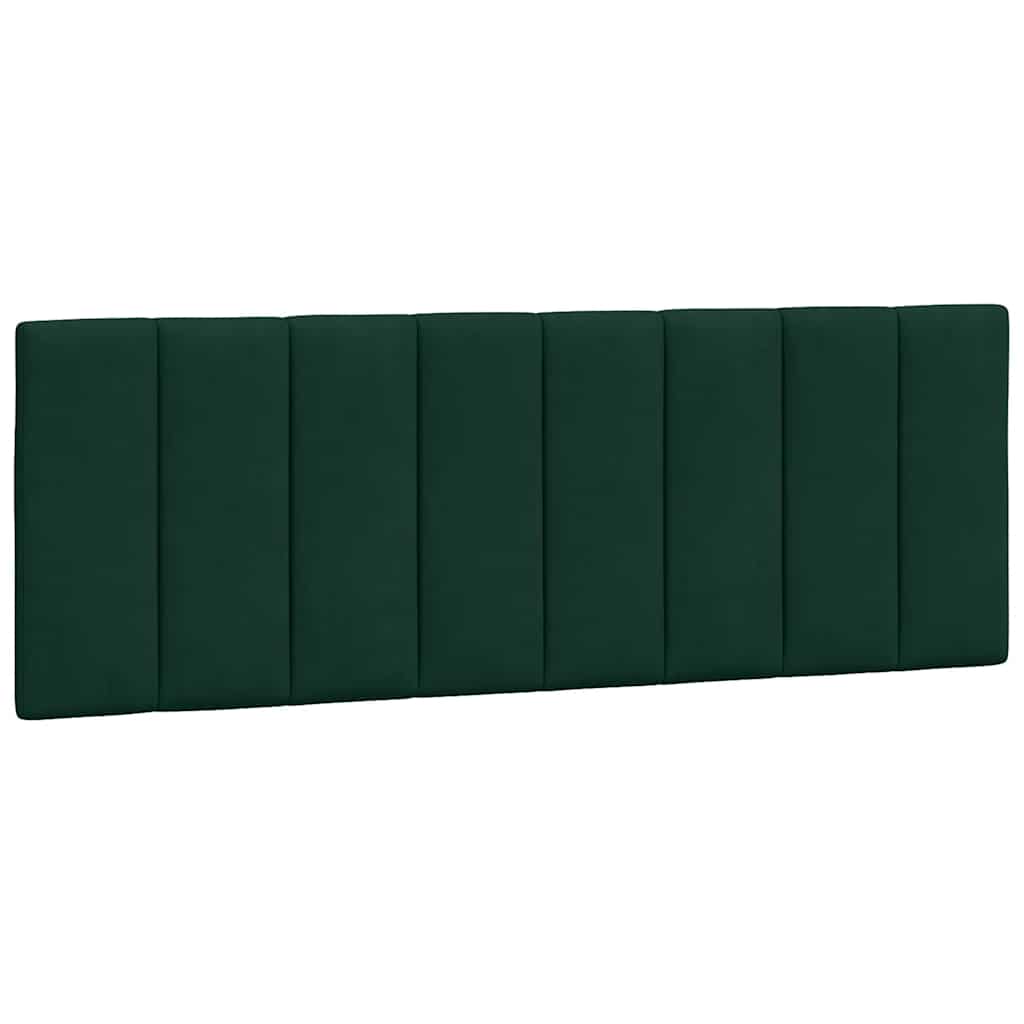 Vidaxl hoofdbordkussen hanko 140 cm fluweel donkergroen