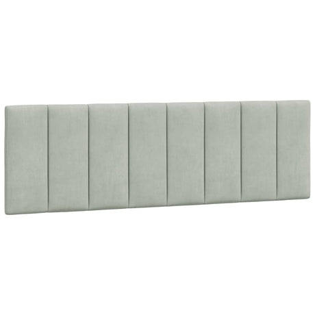 Vidaxl hoofdbordkussen hanko 152 cm fluweel lichtgrijs