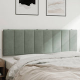 Vidaxl hoofdbordkussen hanko 152 cm fluweel lichtgrijs