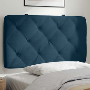 Vidaxl hoofdbordkussen 90 cm fluweel blauw