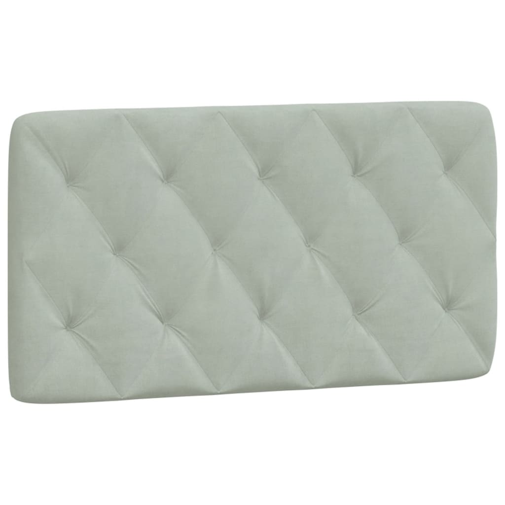Vidaxl hoofdbordkussen 100 cm velvet lichtgrijs