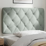 Vidaxl hoofdbordkussen 100 cm velvet lichtgrijs