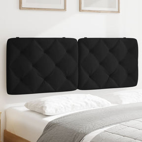 Vidaxl hoofdbordkussen 140 cm fluweel zwart