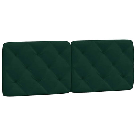 Vidaxl hoofdbordkussen 140 cm fluweel donkergroen