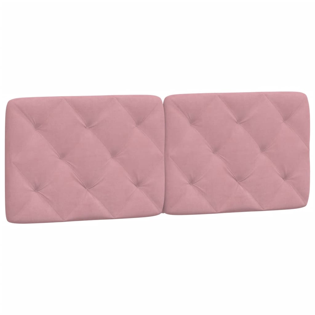 Vidaxl hoofdbordkussen 140 cm fluweel roze