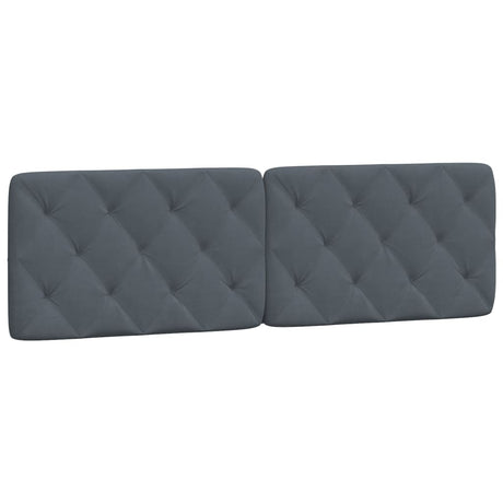 Vidaxl hoofdbordkussen 160 cm fluweel donkergrijs