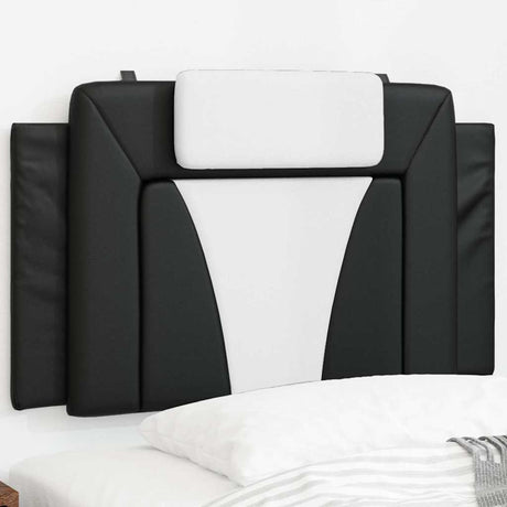 Vidaxl hoofdbordkussen viana 80 cm kunstleer zwart en wit