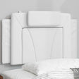 Vidaxl hoofdbordkussen viana 90 cm kunstleer wit