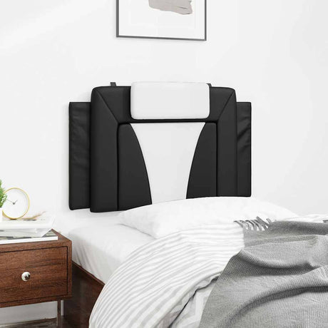 Vidaxl hoofdbordkussen viana 90 cm kunstleer zwart en wit