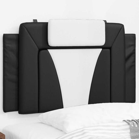 Vidaxl hoofdbordkussen viana 90 cm kunstleer zwart en wit