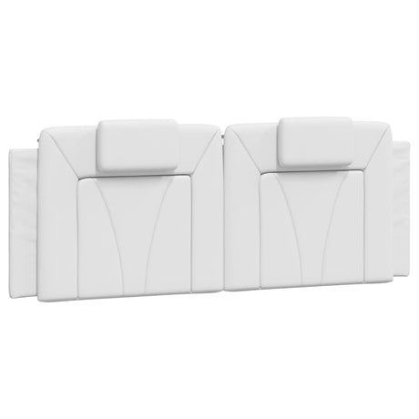 Vidaxl hoofdbordkussen viana 140 cm kunstleer wit