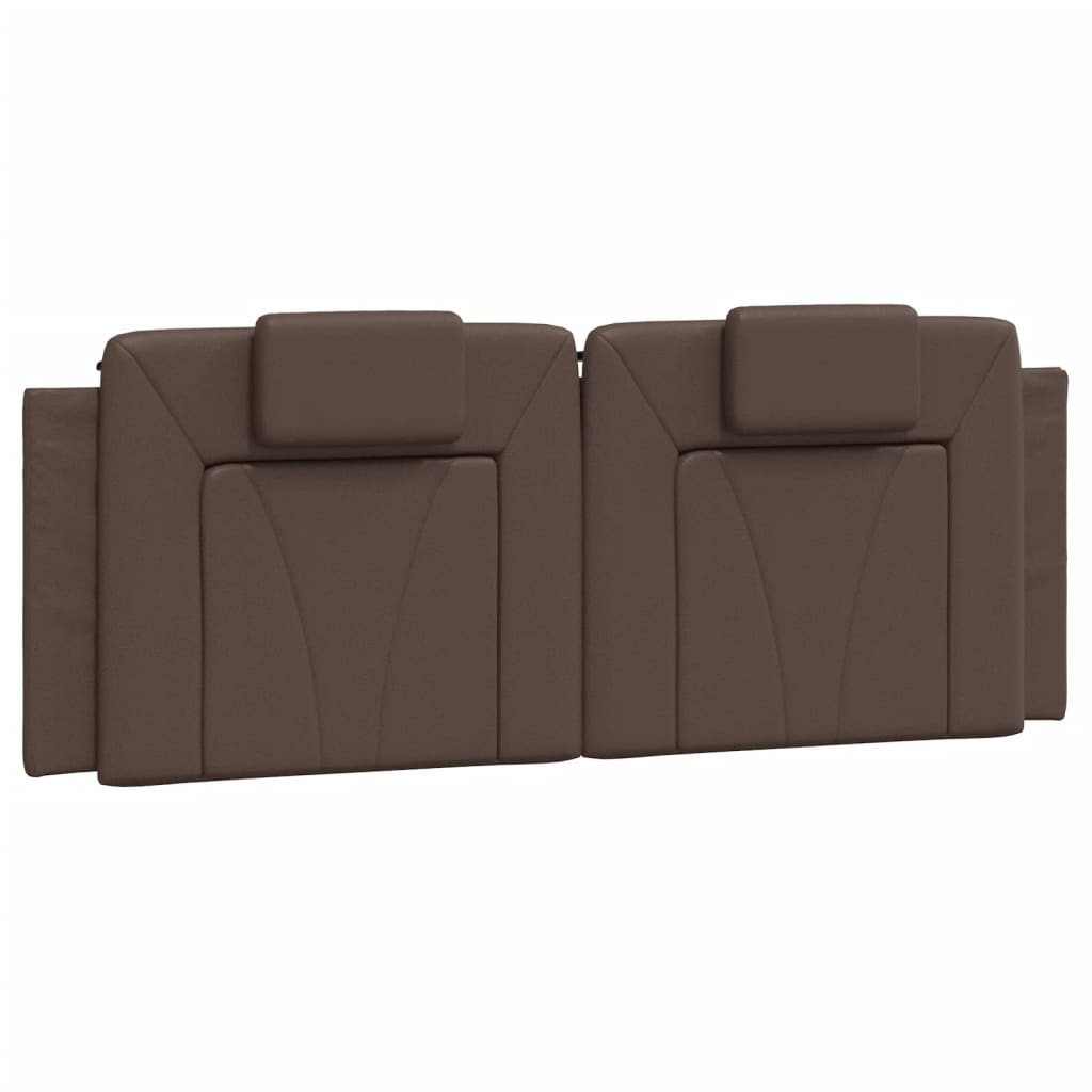 Vidaxl hoofdbordkussen viana 140 cm kunstleer bruin
