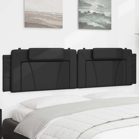 Vidaxl hoofdbordkussen viana 200 cm kunstleer zwart