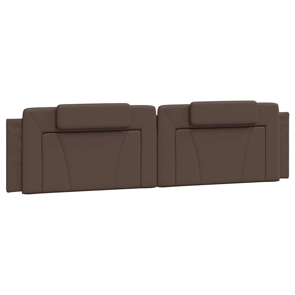 Vidaxl hoofdbordkussen viana 200 cm kunstleer bruin