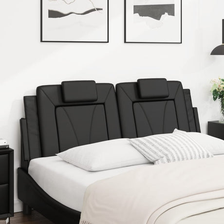 Vidaxl hoofdbordkussen viana 152 cm kunstleer zwart