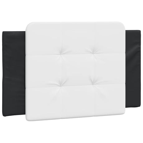 Vidaxl hoofdbordkussen zadar 90 cm kunstleer wit en zwart