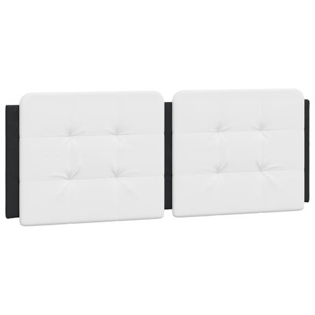 Vidaxl hoofdbordkussen zadar 120 cm kunstleer wit en zwart
