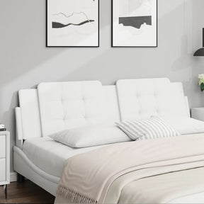 Vidaxl hoofdbordkussen zadar 180 cm kunstleer wit