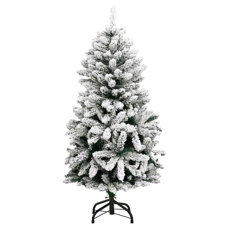 VidaXL Sztuczna choinka z zawiasami 150 diod LED i bombkami 150 cm