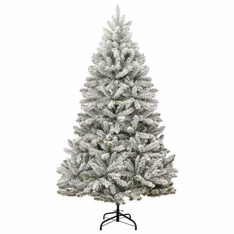 VidaXL Sztuczna choinka z zawiasami 300 diod LED i bombkami 180 cm