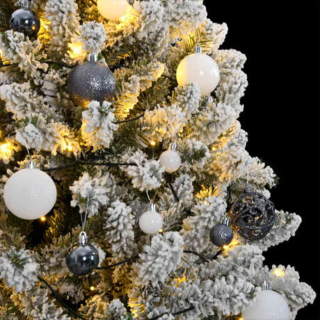 Vidaxl kunstkerstboom met scharnieren 300 led's en kerstballen 300 cm