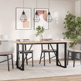 Vidaxl eettafelpoten o-frame 140x60x73 cm staal