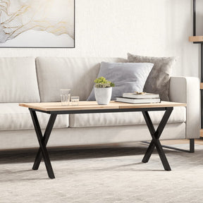 Vidaxl salontafelpoten x-frame 70x30x43 cm staal