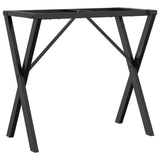 Vidaxl eettafelpoten x-frame 80x40x73 cm staal