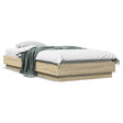 Vidaxl bedframe met led-verlichting sonoma eikenkleurig 100x200 cm