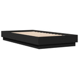 Vidaxl bedframe met led-verlichting zwart 75x190 cm