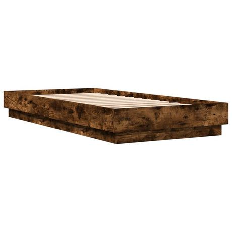 Vidaxl bedframe zonder matras hout gerookt eikenkleurig 100x200 cm