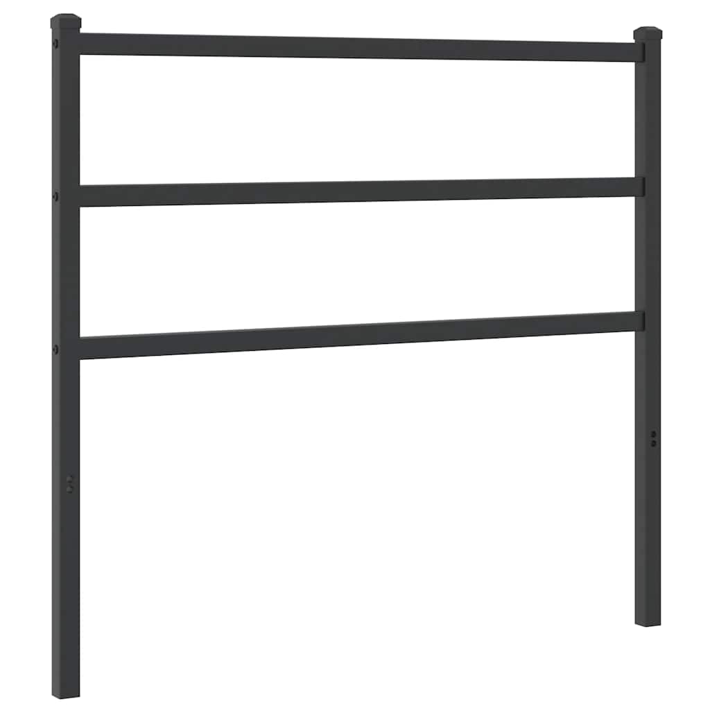 Vidaxl vervangend hoofdbord 100 cm metaal zwart