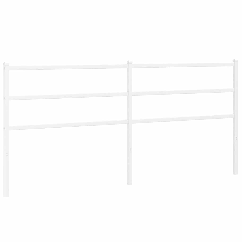 Vidaxl vervangend hoofdbord 193 cm metaal wit