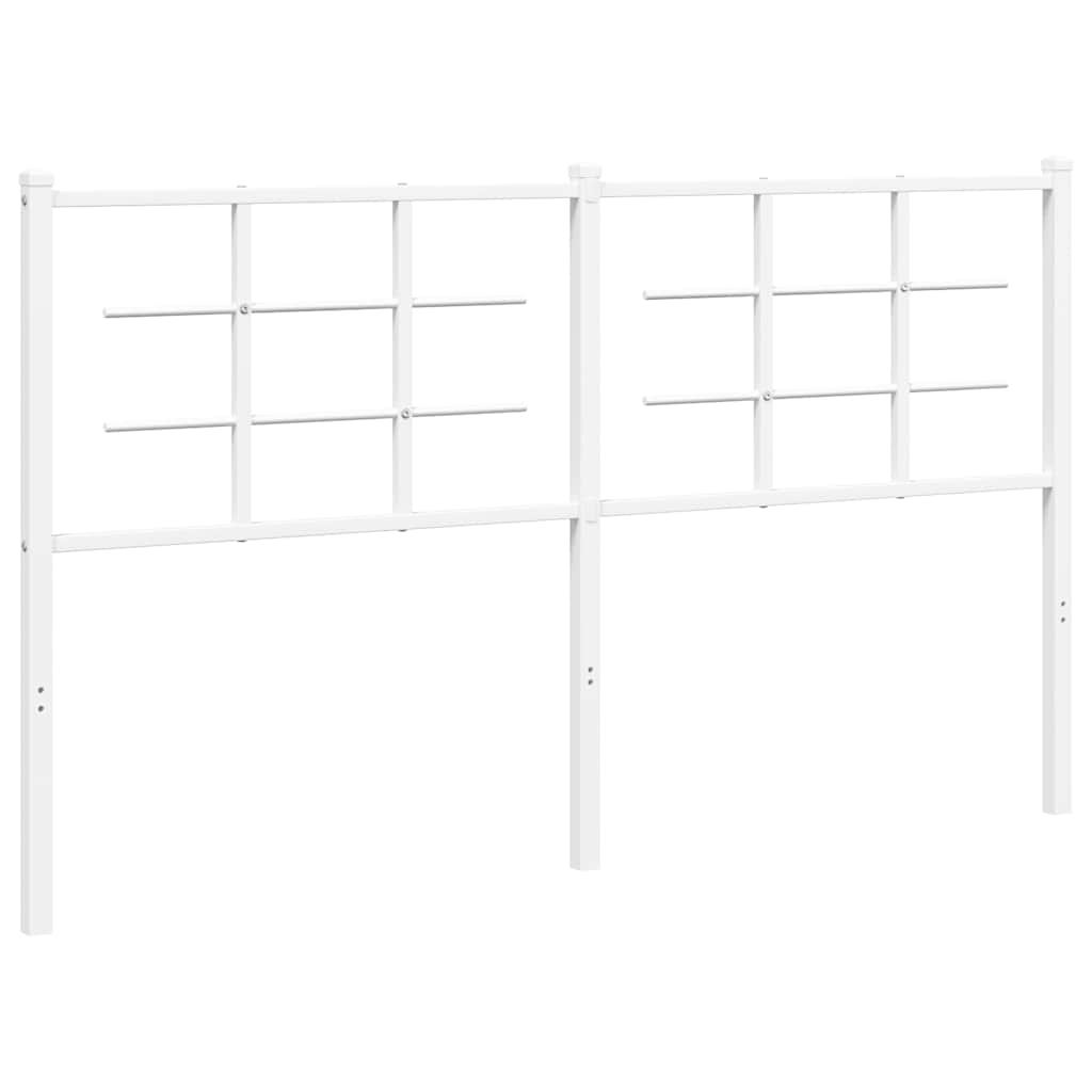 Vidaxl vervangend hoofdbord 160 cm metaal wit