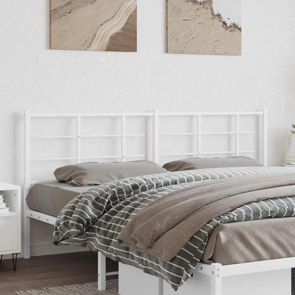 Vidaxl vervangend hoofdbord 180 cm metaal wit