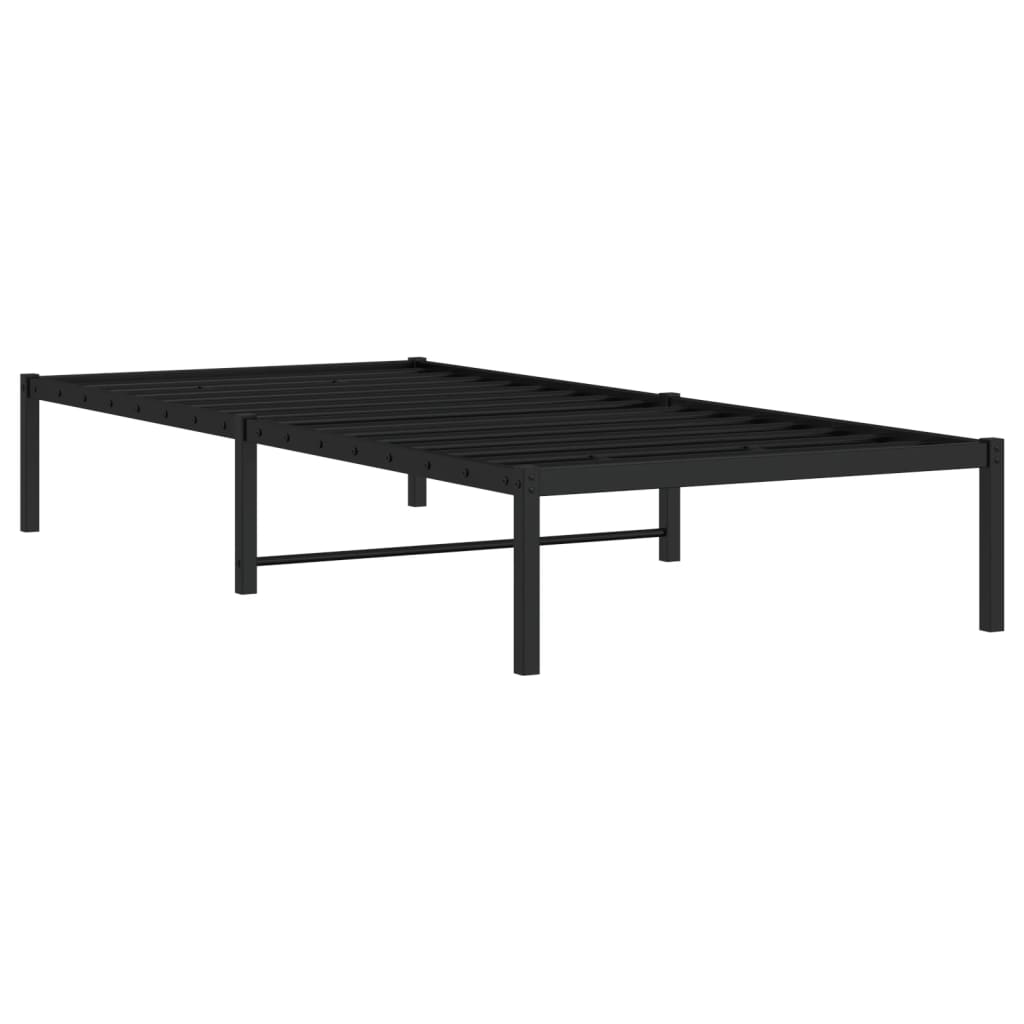 Vidaxl bedframe metaal zwart 90x190 cm