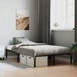 Vidaxl bedframe metaal zwart 120x200 cm