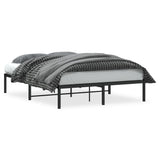 Vidaxl bedframe metaal zwart 135x190 cm