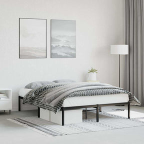Vidaxl bedframe metaal zwart 135x190 cm