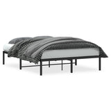 Vidaxl bedframe metaal zwart 140x190 cm