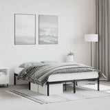 Vidaxl bedframe metaal zwart 140x190 cm
